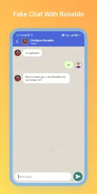 Ronaldo Messi Fake Video Call android App screenshot 3